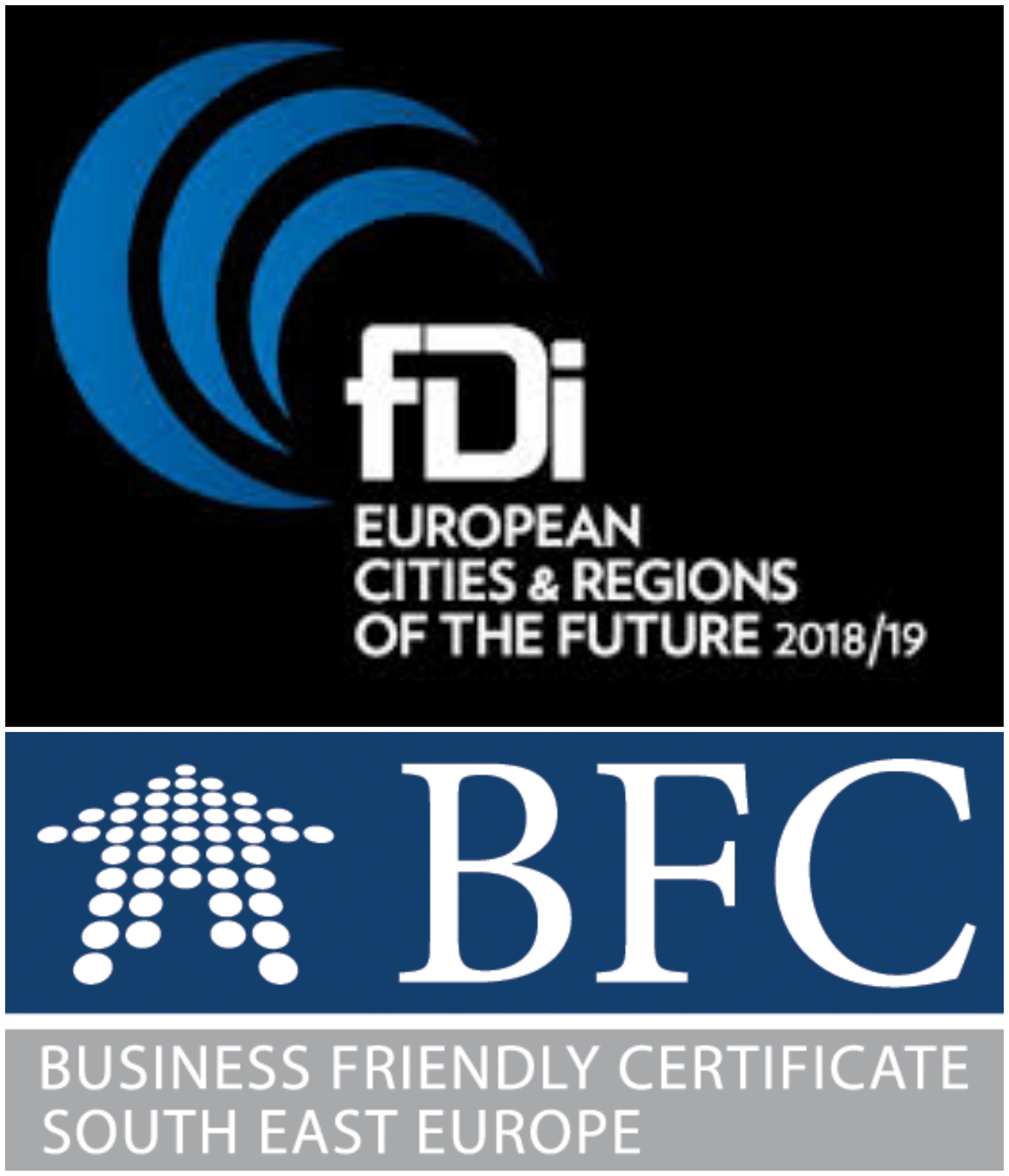 BFC SEE municipalites in fDi's European Cities and Regions of the Future 2018/19 report